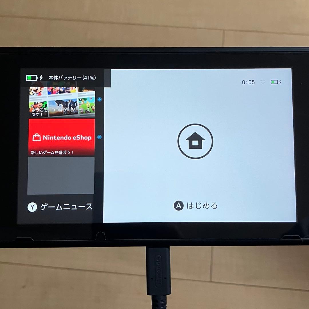 【美品】Nintendo Switch（グレー）SDカード付（128GB）