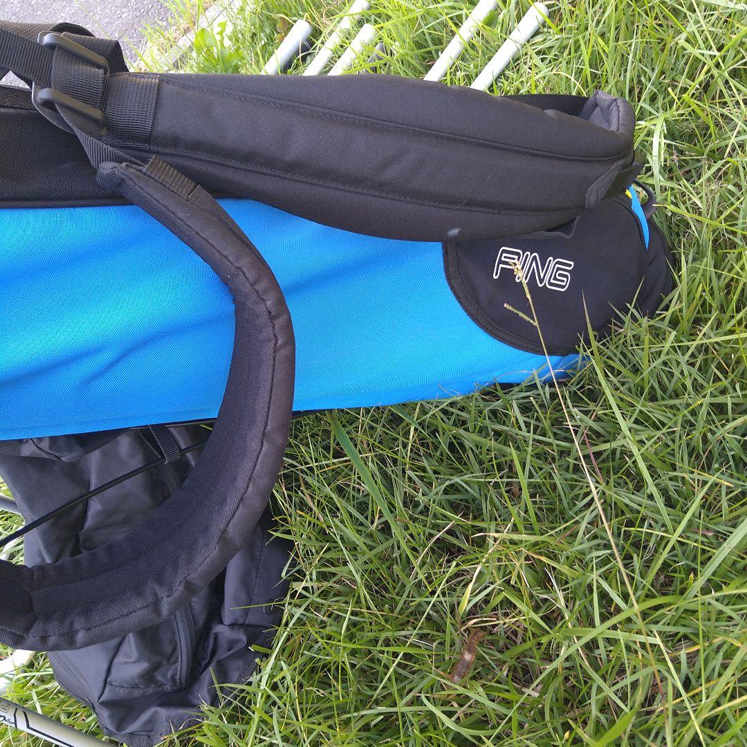 E2, PING キャディバッグ 青ミズノレディースハーフセット, 傘付き