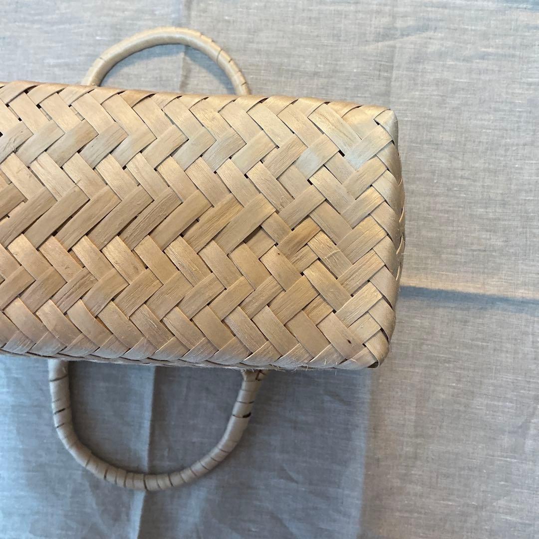 イタヤ細工　イタヤカエデ手提げ32.5x12高さ20