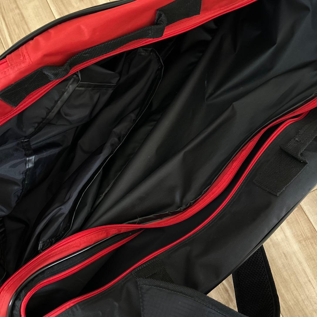【美品】YONEX バドミントンバッグ 黒/赤