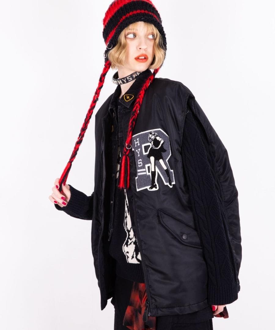 ボーダーニット帽ニットキャップ★HYSTERICGLAMOURヒステリックグラマ