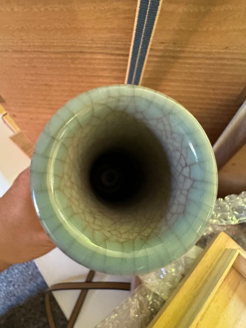 ‼️keno‼️リサイクルFORT‼️唐物④‼️効壇窯双管耳南宋官窯清代倣花瓶