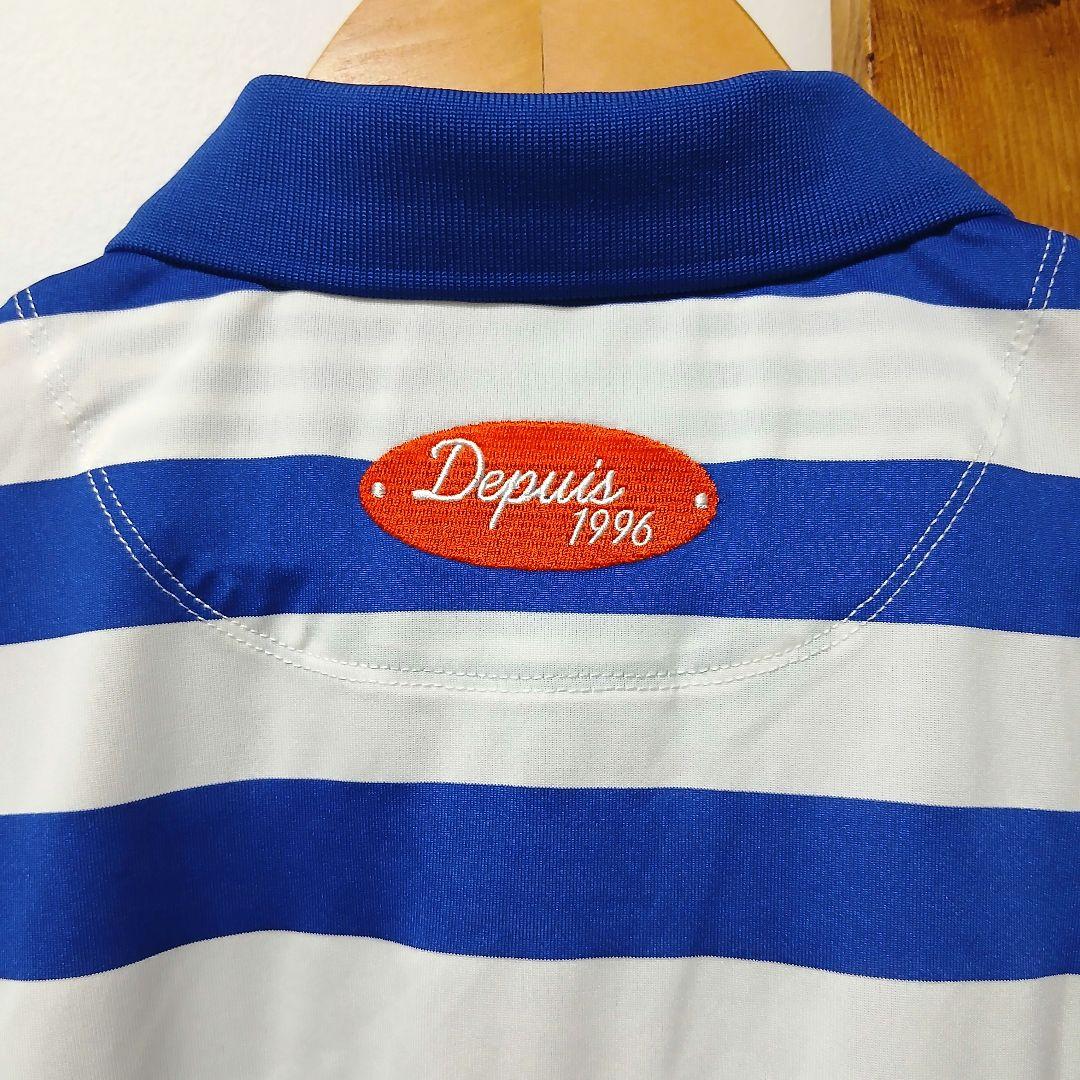 23区ゴルフ　レディース　セットアップ　ボーダー　M相当　ブルー系　ゴルフウェア