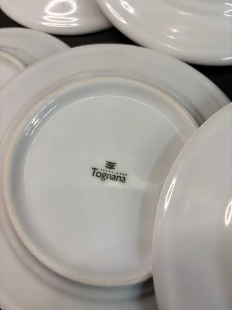 Tognanaトニャーナ 38㎝オーバルプレート 2枚 16㎝小皿6枚 セット