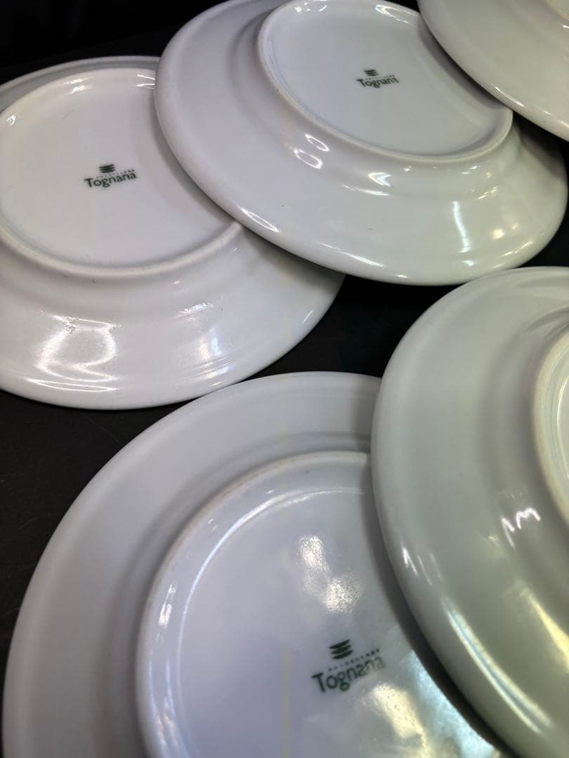 Tognanaトニャーナ 38㎝オーバルプレート 2枚 16㎝小皿6枚 セット