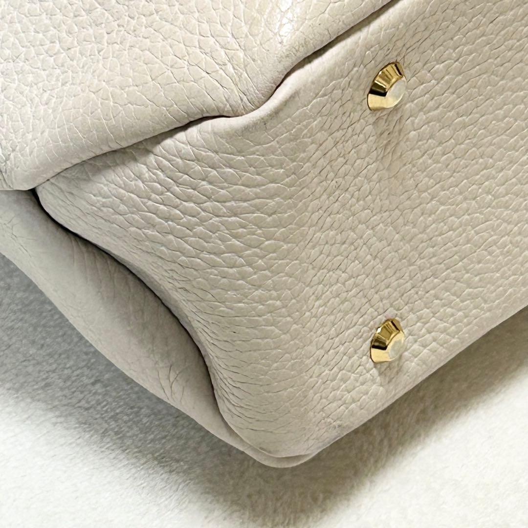 【美品】ATAO アタオ　2wayショルダー　バッグ エルヴィ　オフホワイト