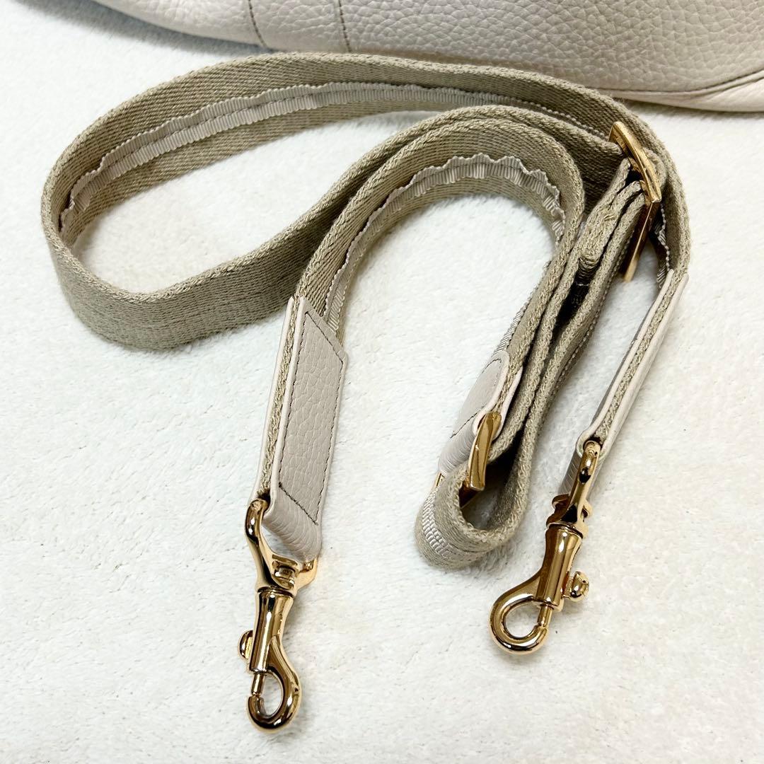 【美品】ATAO アタオ　2wayショルダー　バッグ エルヴィ　オフホワイト