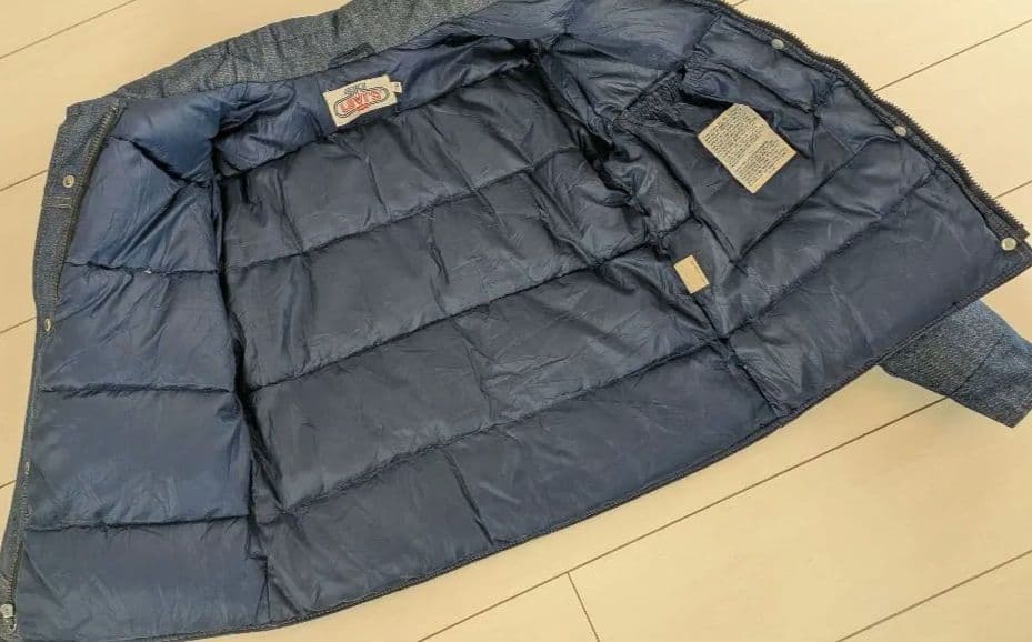 希少 70s USA製 Ski Levi's デニムダウンジャケット