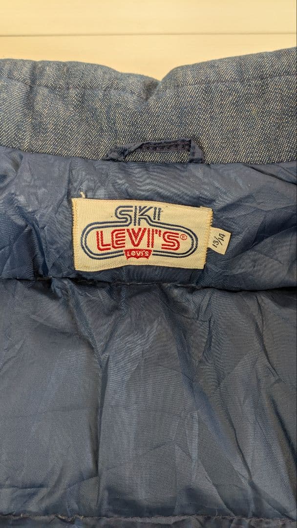 希少 70s USA製 Ski Levi's デニムダウンジャケット