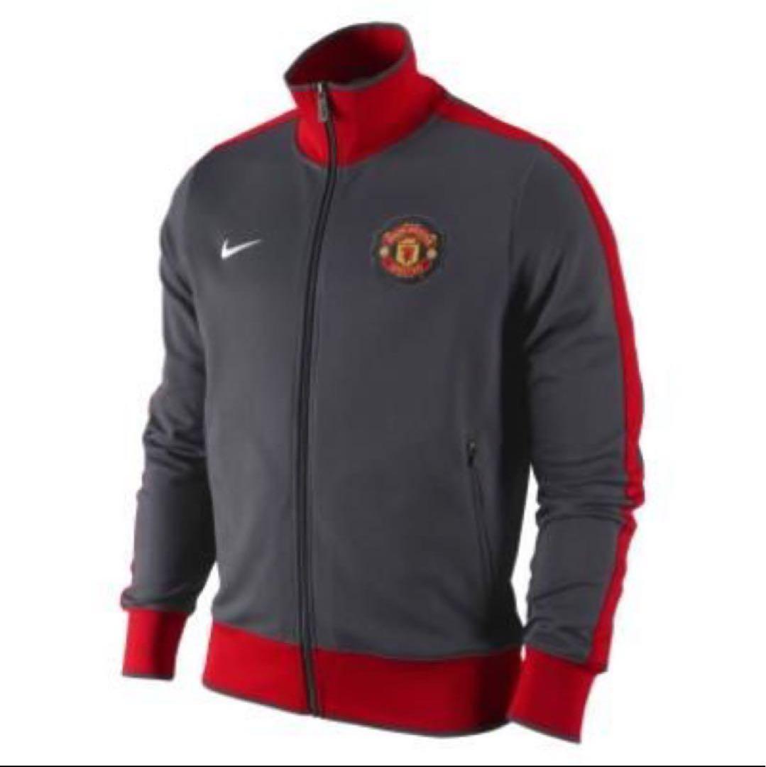 NIKE マンチェスターユナイテッド トラックジャケット L グレー×レッド