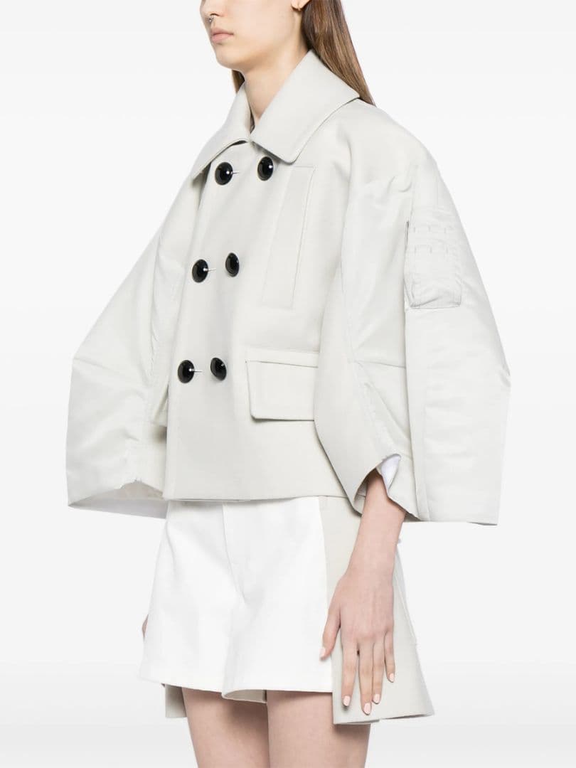 未使用/定価16万✨️sacai ウールメルトン×ナイロンツイルジャケット