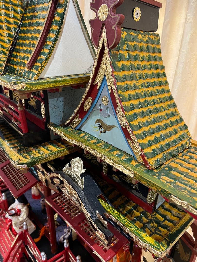 御殿飾り雛人形　雛人形 昭和 御殿飾