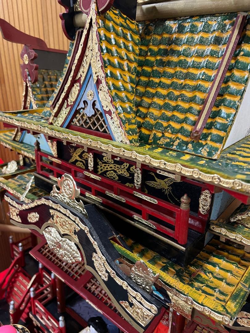 御殿飾り雛人形　雛人形 昭和 御殿飾