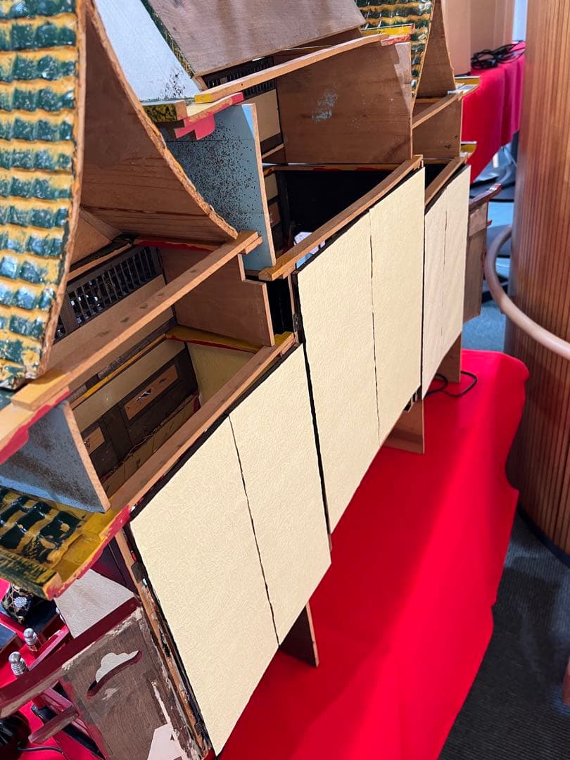 御殿飾り雛人形　雛人形 昭和 御殿飾