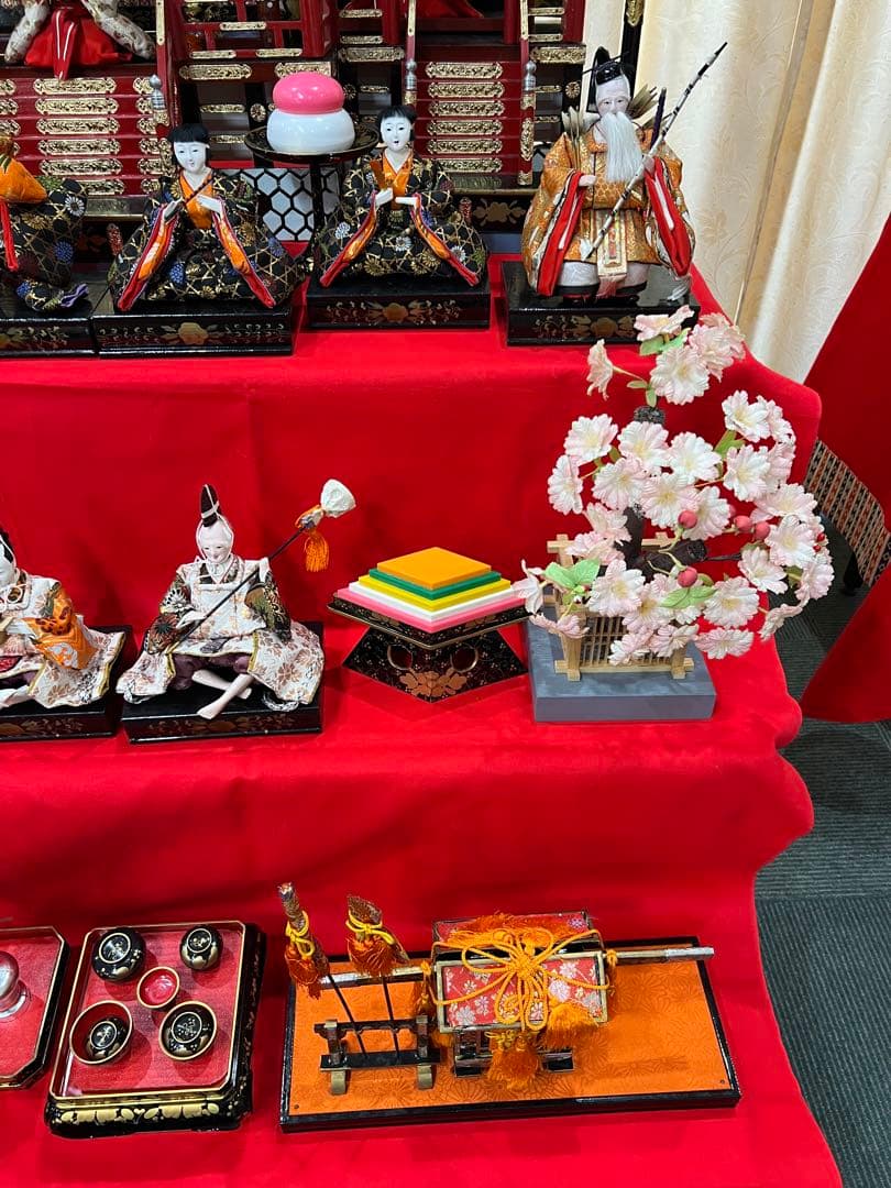 御殿飾り雛人形　雛人形 昭和 御殿飾