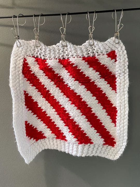 古着 ビンテージ 70s 紅白 グラニー ブランケット ラグ タペストリー