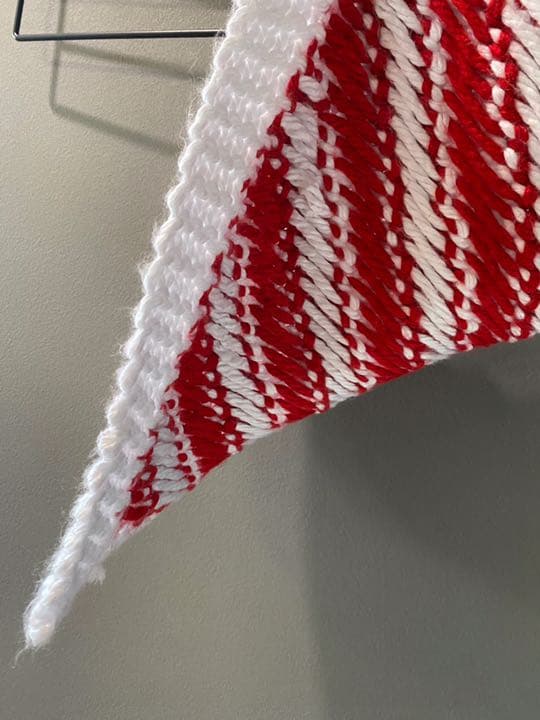 古着 ビンテージ 70s 紅白 グラニー ブランケット ラグ タペストリー