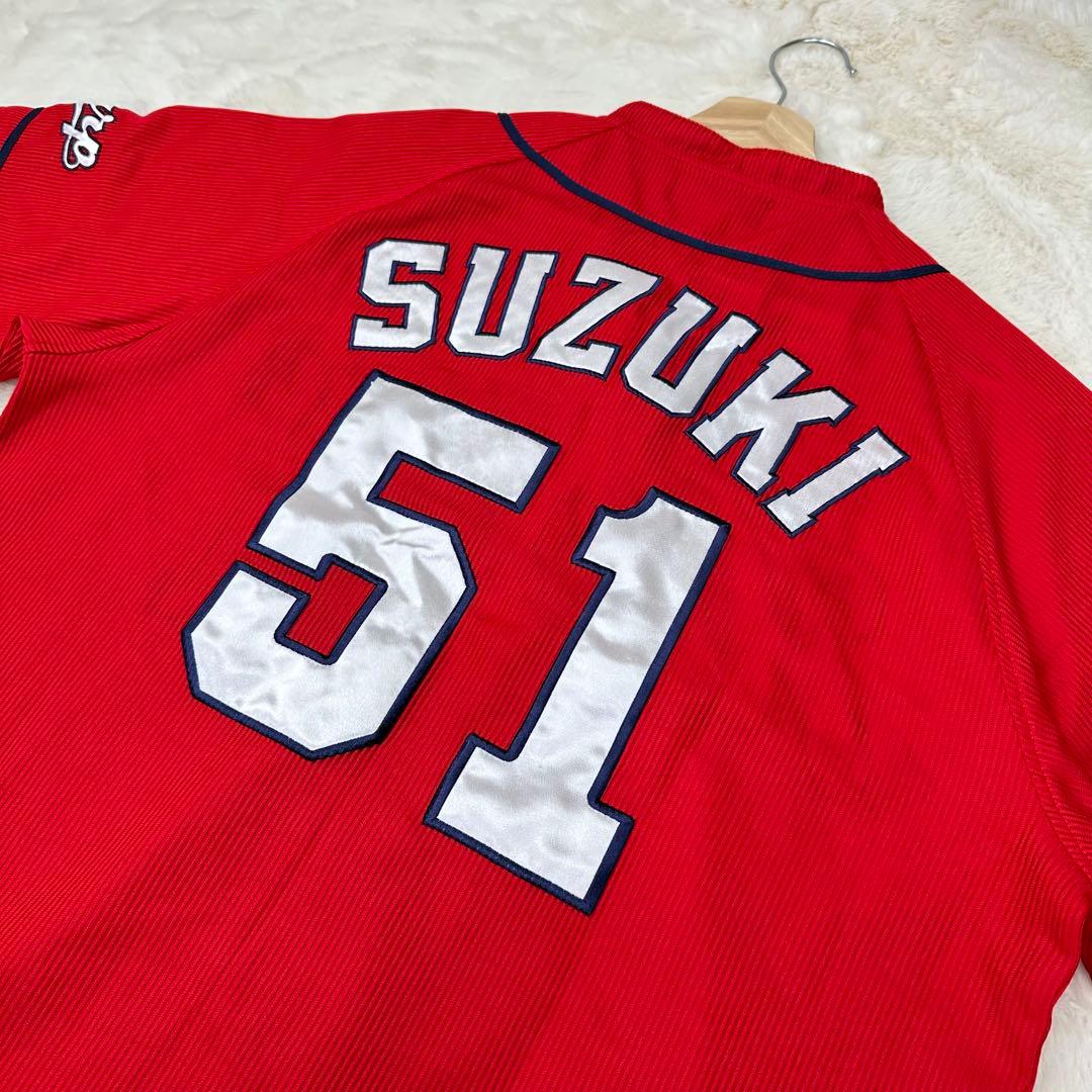 ✨美品✨広島カープ 鈴木誠也 ハイクオリティユニフォーム 刺繍 伝説の51番 L