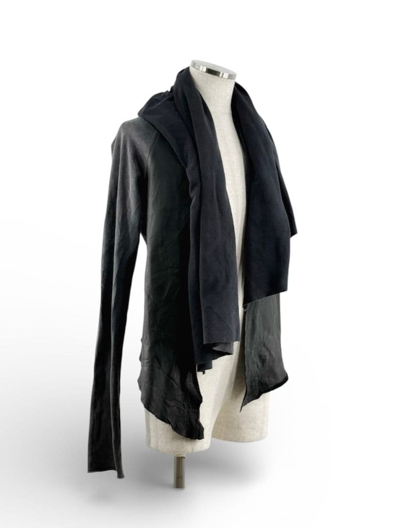 L.G.B.(ルグランブルー) レザー混ドレープアウター 00s archive