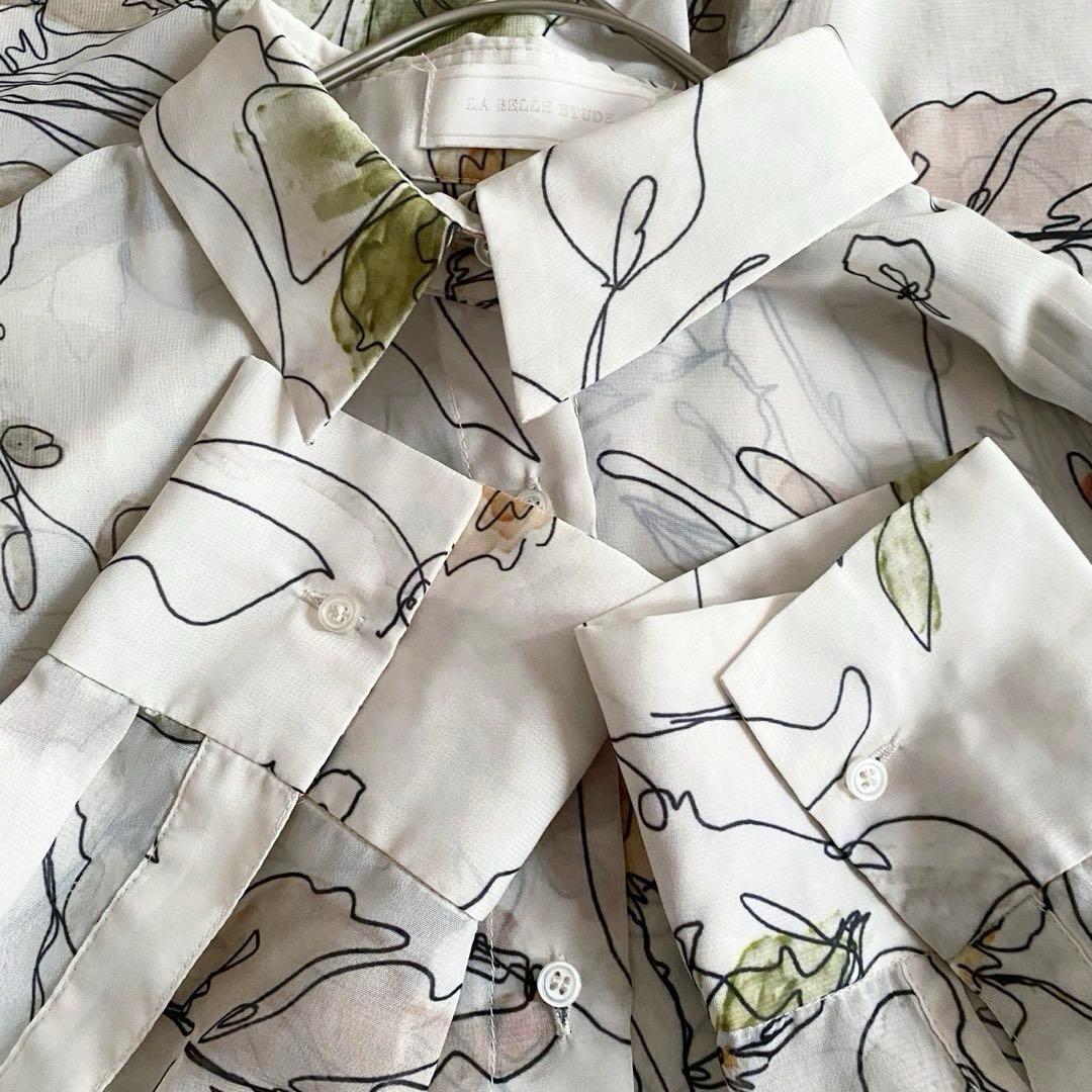 LA BELLE ETUDE VINTAGEフラワープリントリラックスシャツ