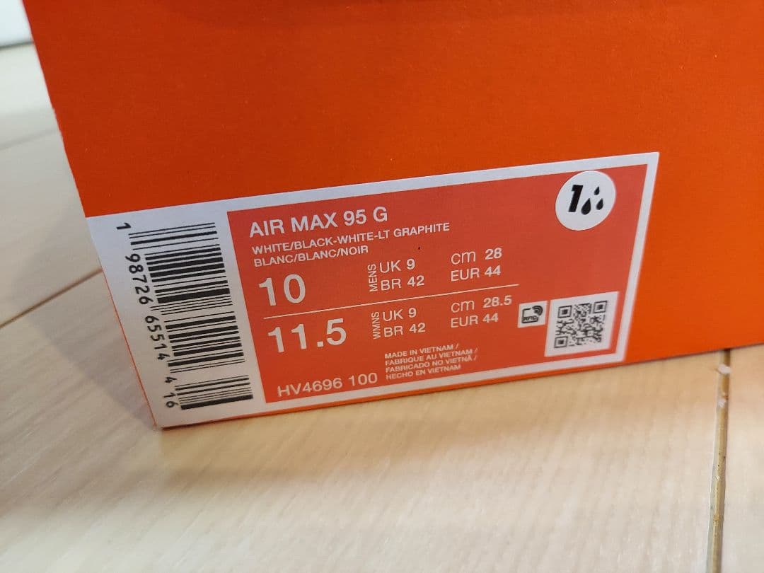 新品 ナイキ エア マックス '95 G ゴルフシューズ 28.0cm
