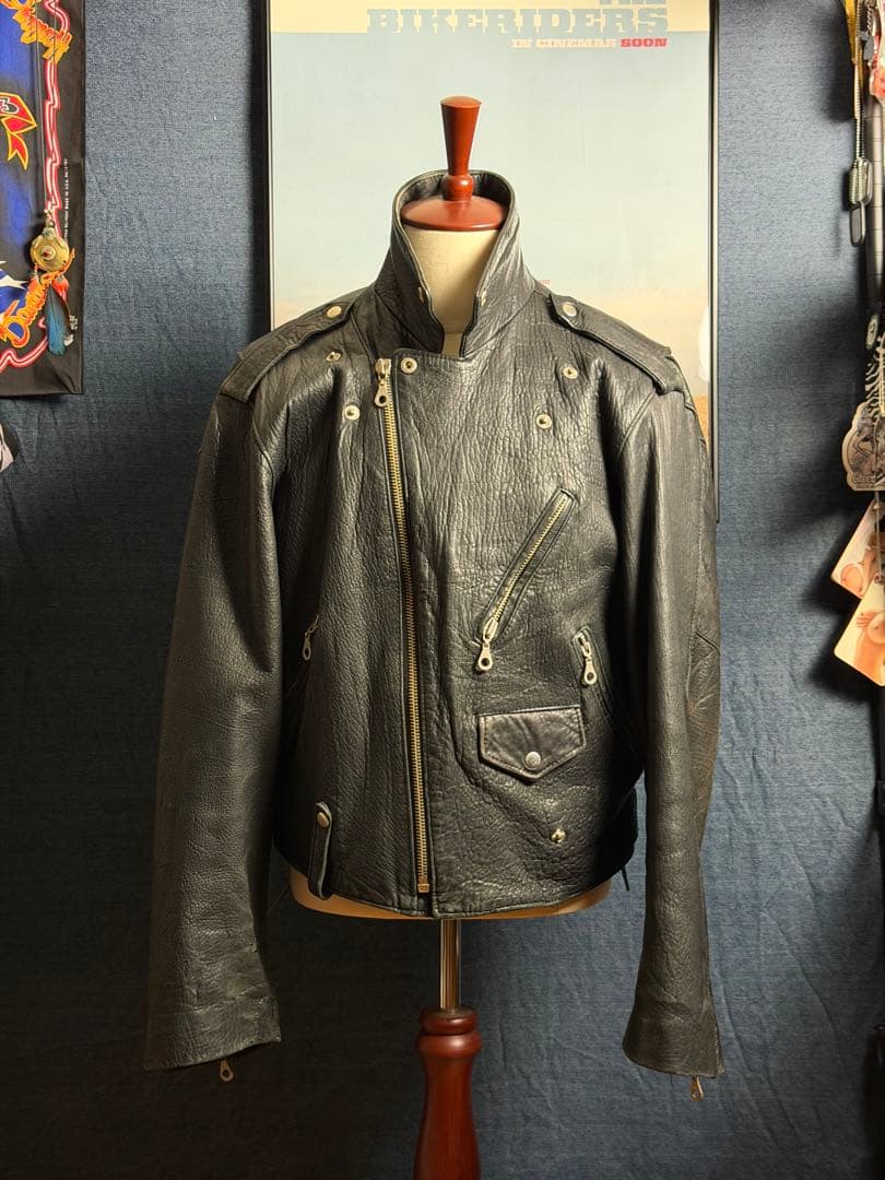 ディアスキン イタリア製 ダブル ライダース ビンテージ 60’s 70’s