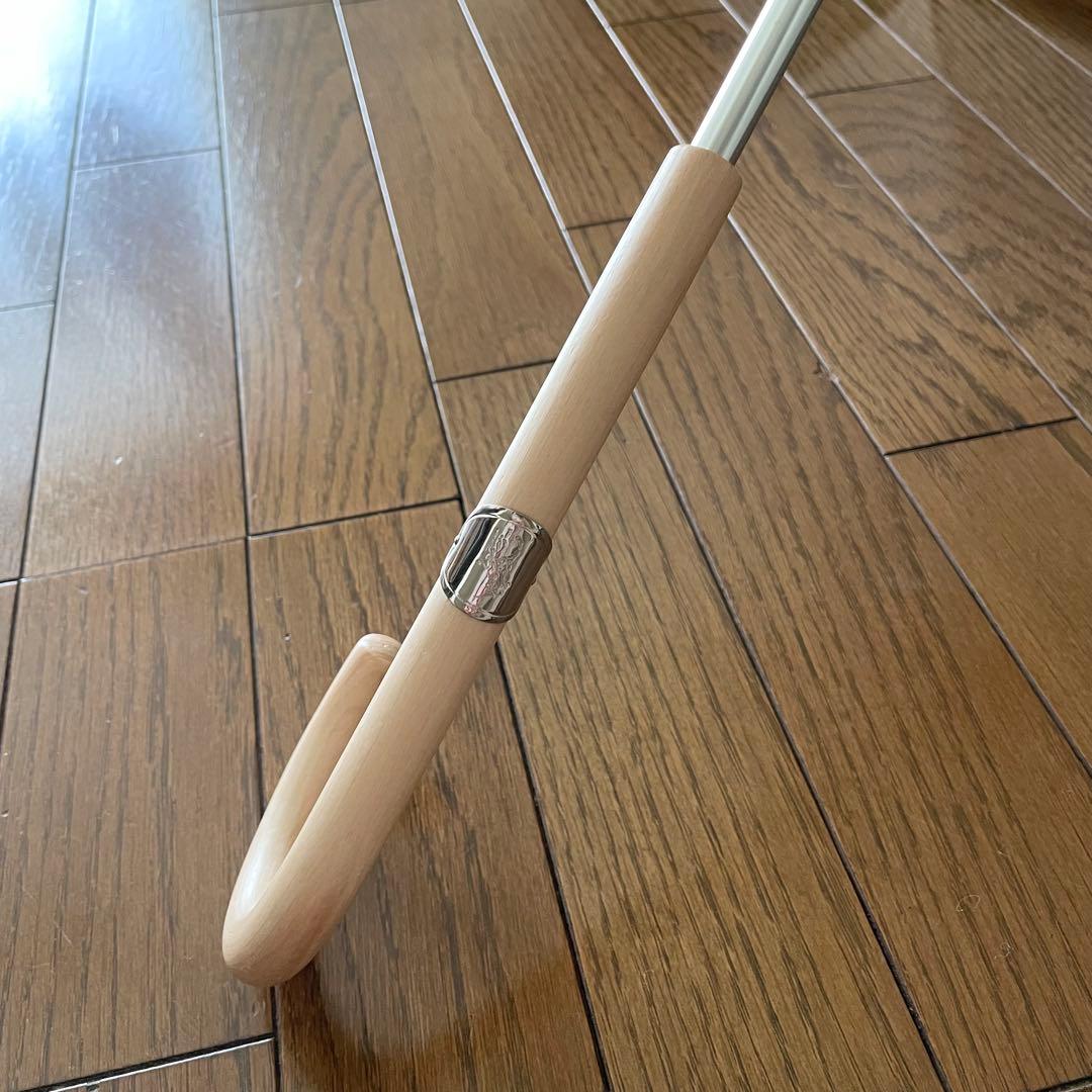 極美品　ポロラルフローレン　長傘　ボーダー　ベージュ