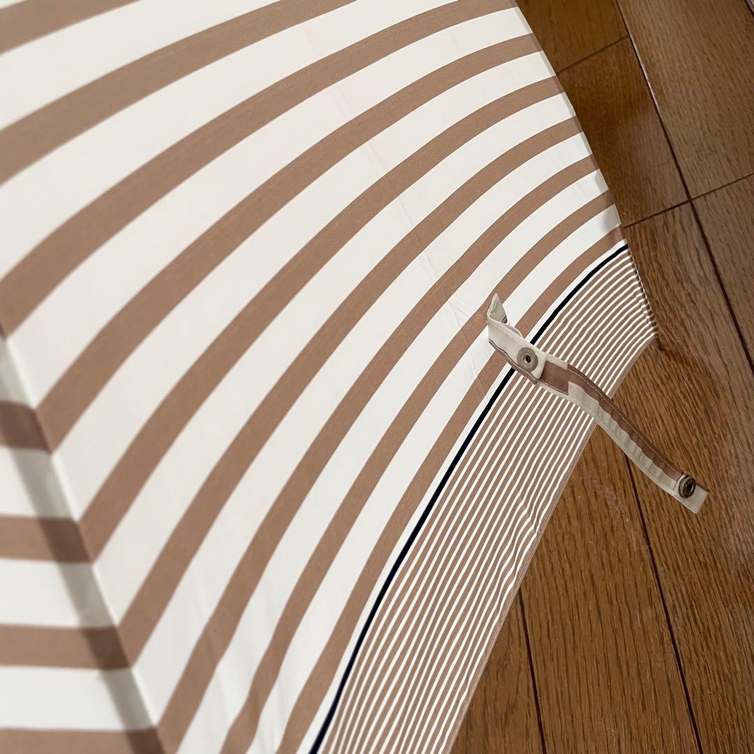 極美品　ポロラルフローレン　長傘　ボーダー　ベージュ