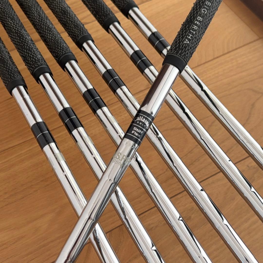レフティ キャロウェイ ビッグバーサ アイアンセット 7本 メンズ スチール S
