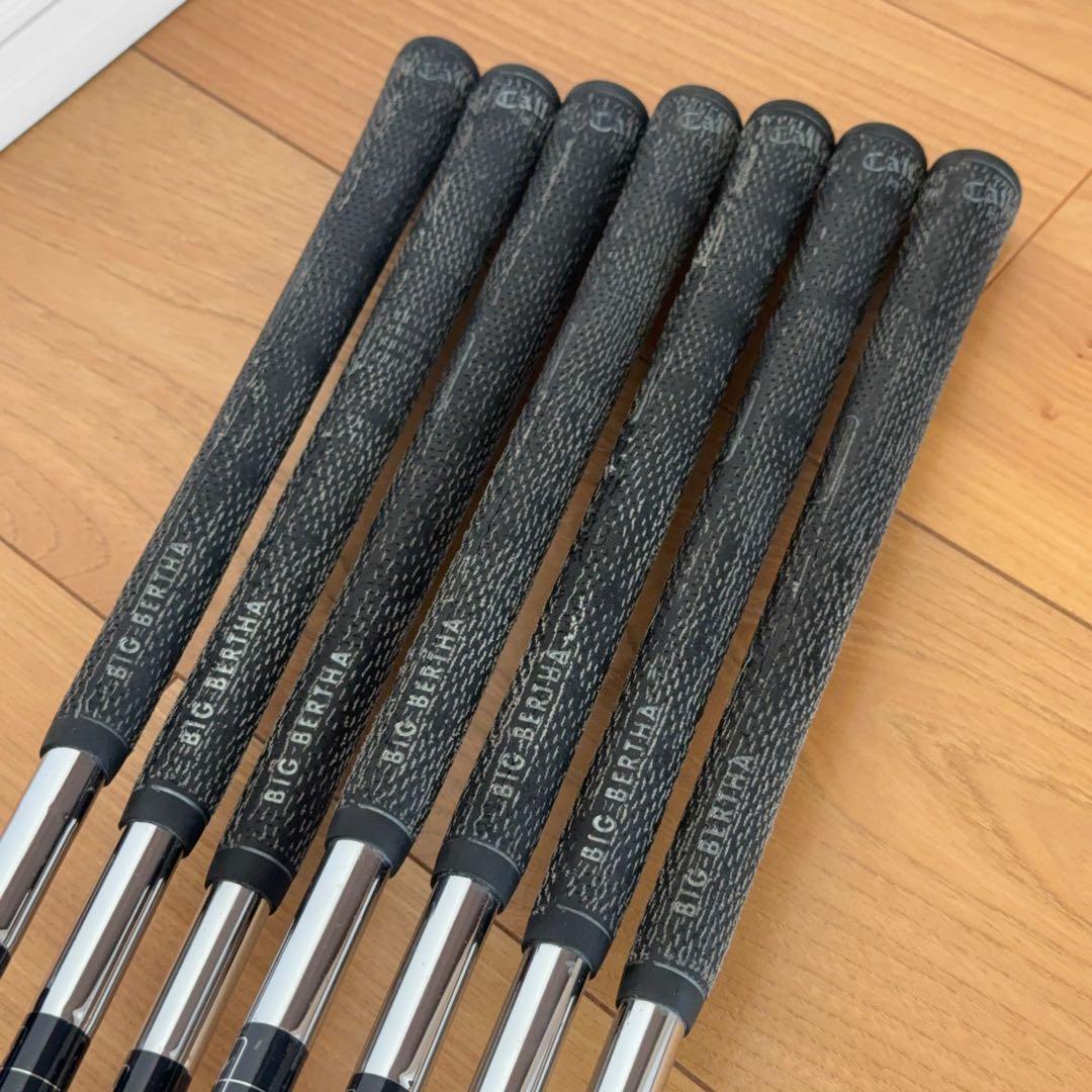 レフティ キャロウェイ ビッグバーサ アイアンセット 7本 メンズ スチール S