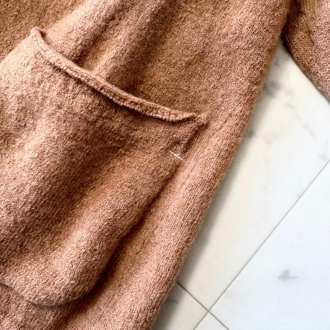 サービス価格 45R クレリックのカシミヤニットジャケット 近年 バイカラー3