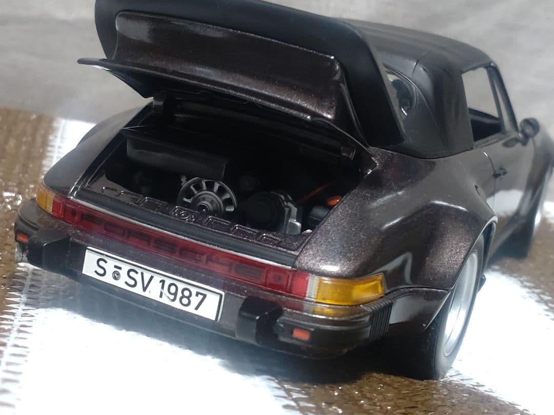 当時物　1/18 ミニカー　NOREV　ノレブ　ポルシェ911ターボ　カブリオレ