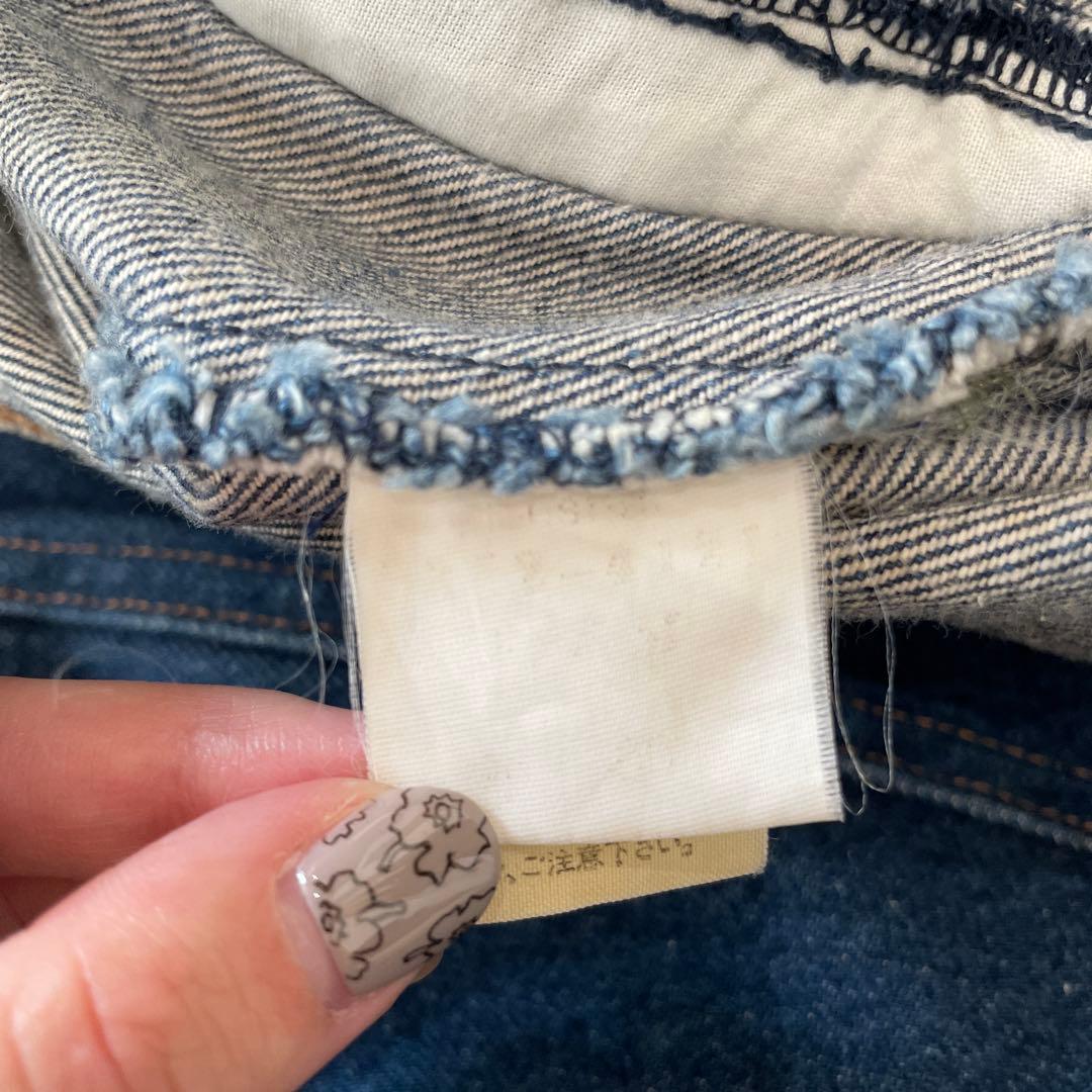 90s ミスタージュンコ　デニムジャケット 背面刺繍 インディアン　L XL