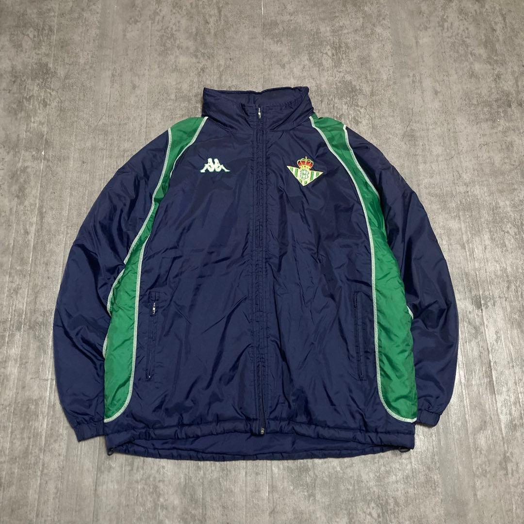 00s kappa レアル・ベティス　ナイロンジャケット　中綿　XL