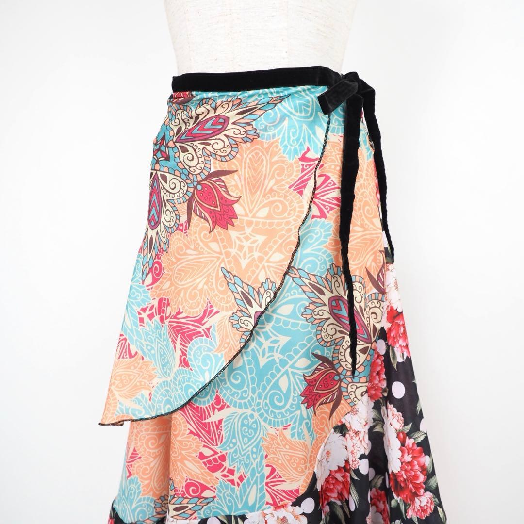 フラメンコ　巻きスカート　新品　Leirena フラメンコ衣装　ファルダ