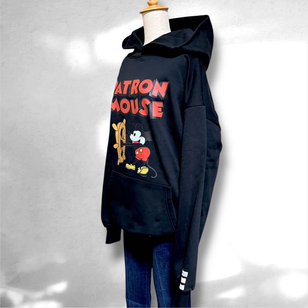 ♥️新品未使用♥️MICALLE オーバーサイズパトロンパーカー ブラックフーディー