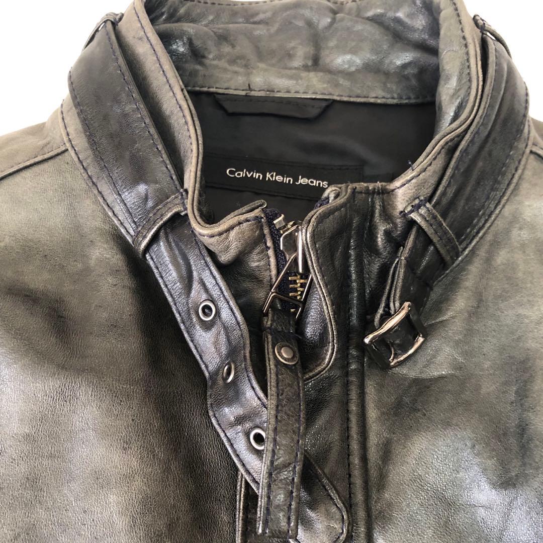 ジャケット・アウター 90s   jeans leather jacket