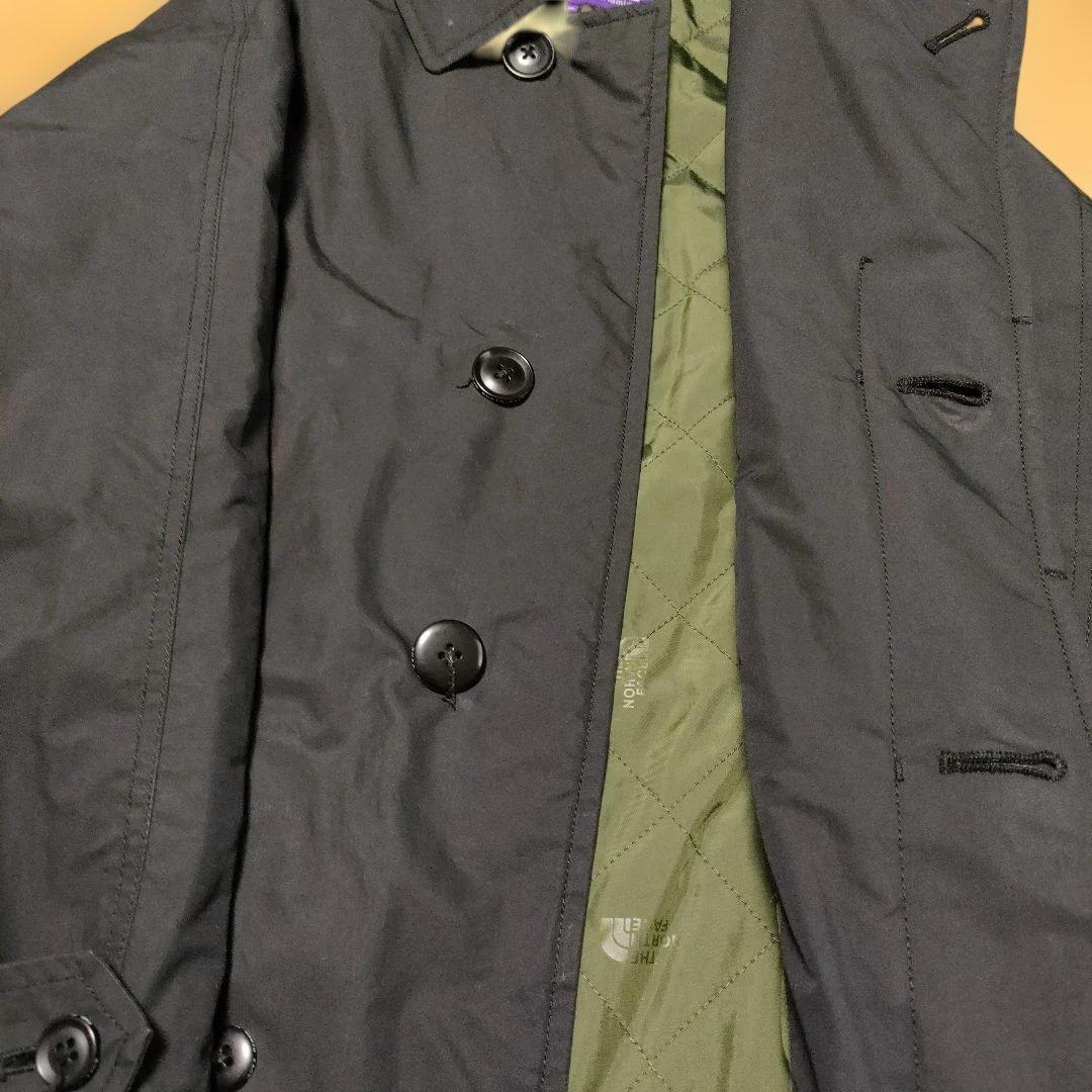 ザノースフェイスパープルレーベル ステンカラーコート ブラック