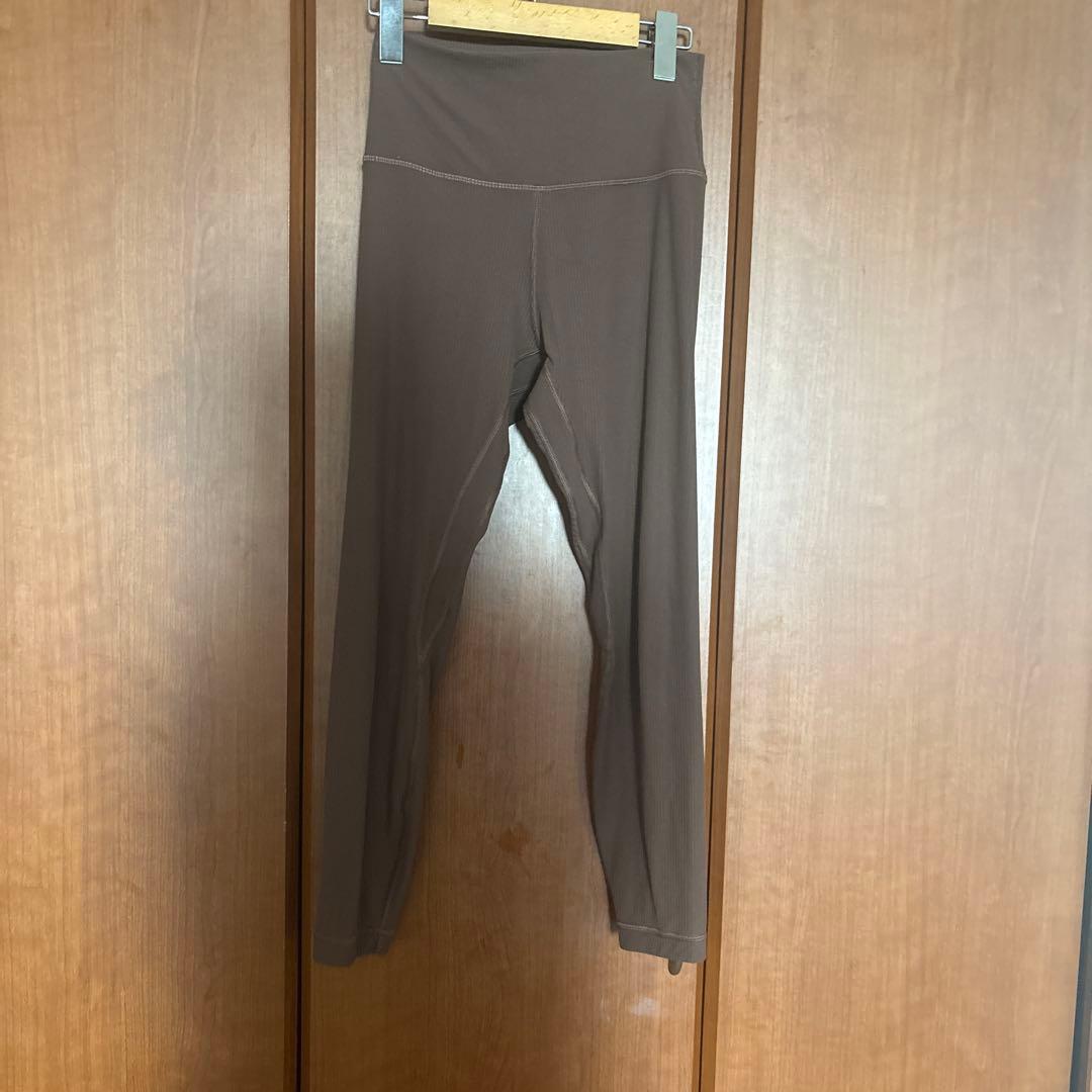 ルルレモン 大人気　セットアップ　リブ　トップス　レギンス　袋付き　6