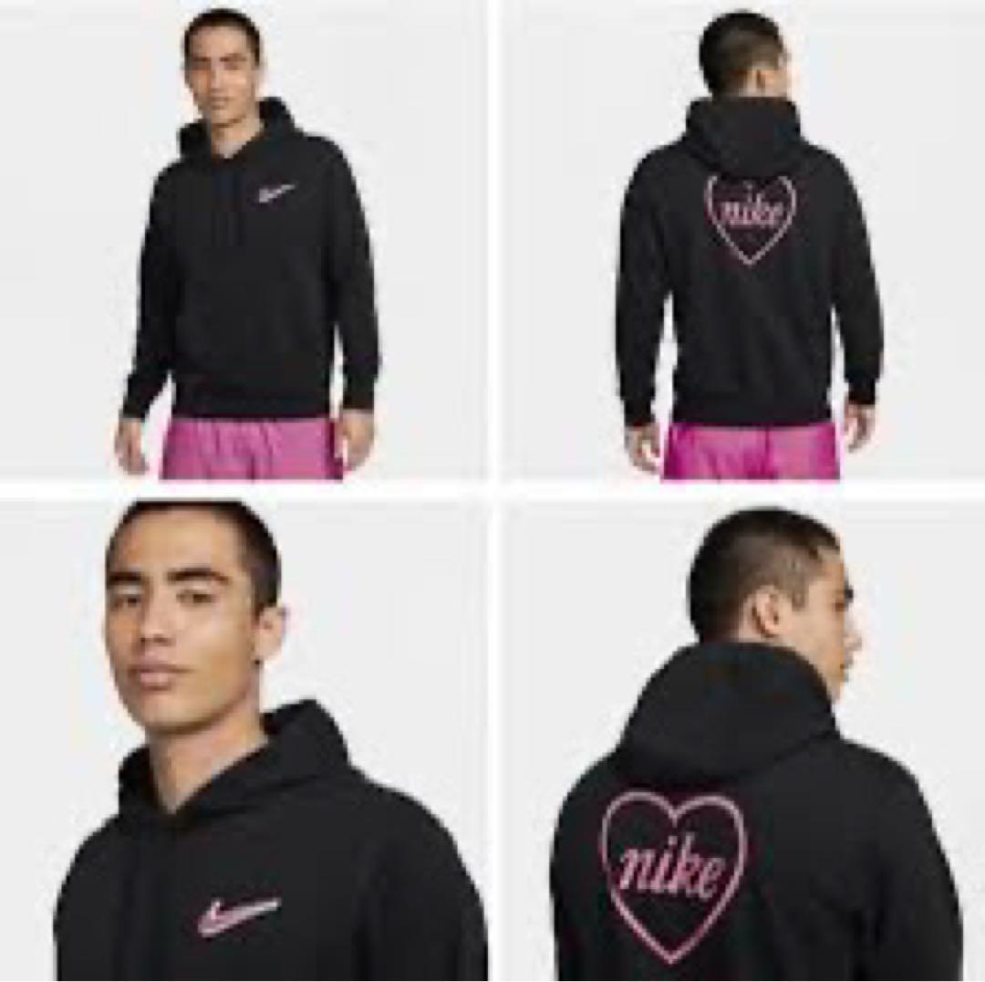 NIKE ナイキ バレンタイン限定 パーカー ハートロゴ ブラック M