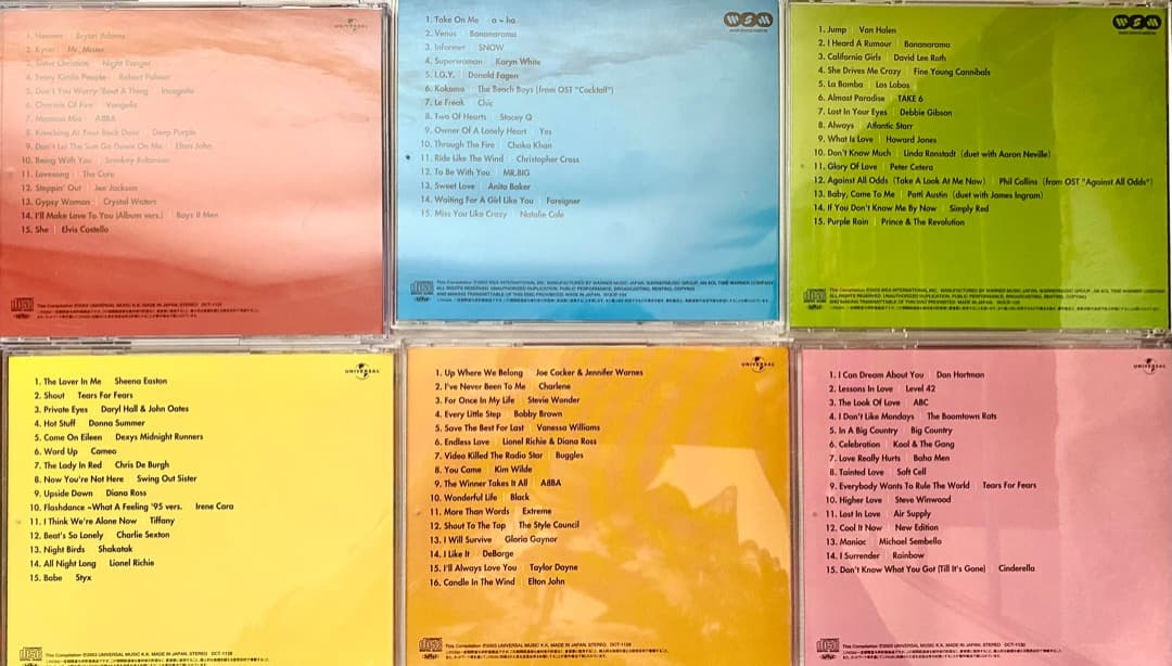 80年代アメリカンポップス全９１曲CD 全曲日本語訳付