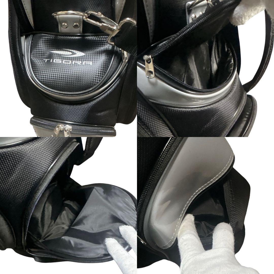 ✨未使用級✨ TIGORA キャディバッグ 9.5型 軽量 ブラック