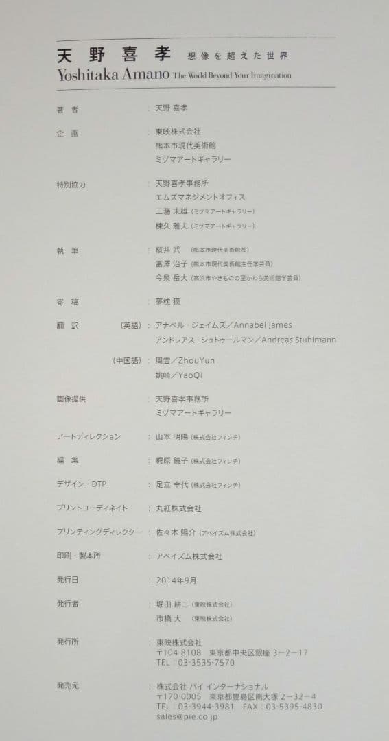 天野喜孝展 想像を超えた世界 図録 画集