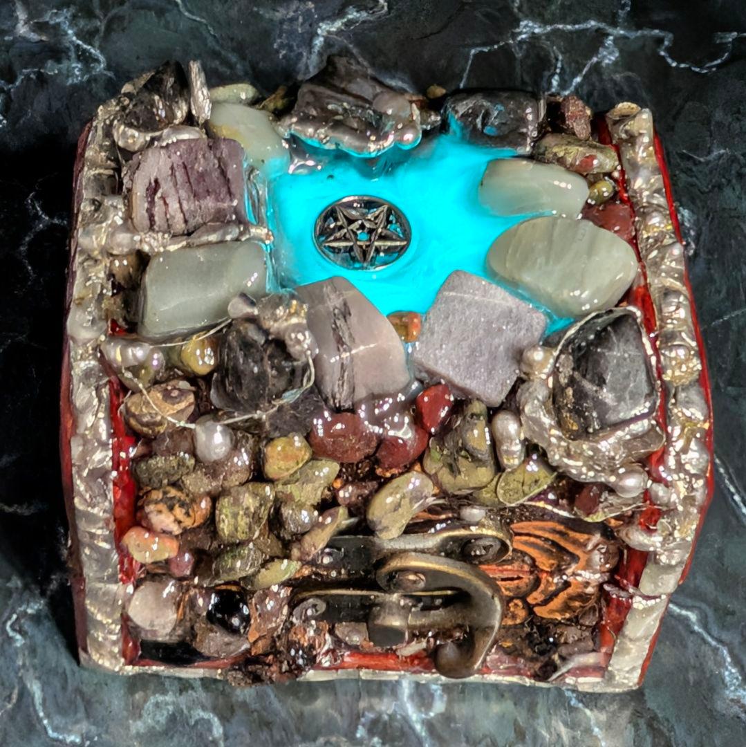 ※一点物　真正奥義書ルシファー召喚オルゴンBOX　響金属結晶魔導具魔ジュエリー