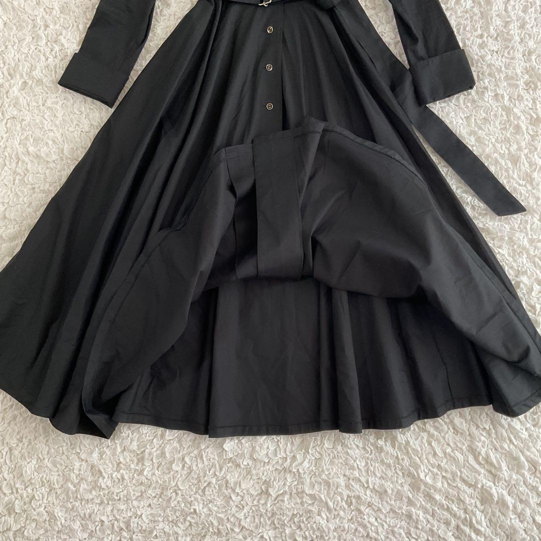 foufou ビッグカラーブラックボタンドレス サイズ表記1 Mサイズ