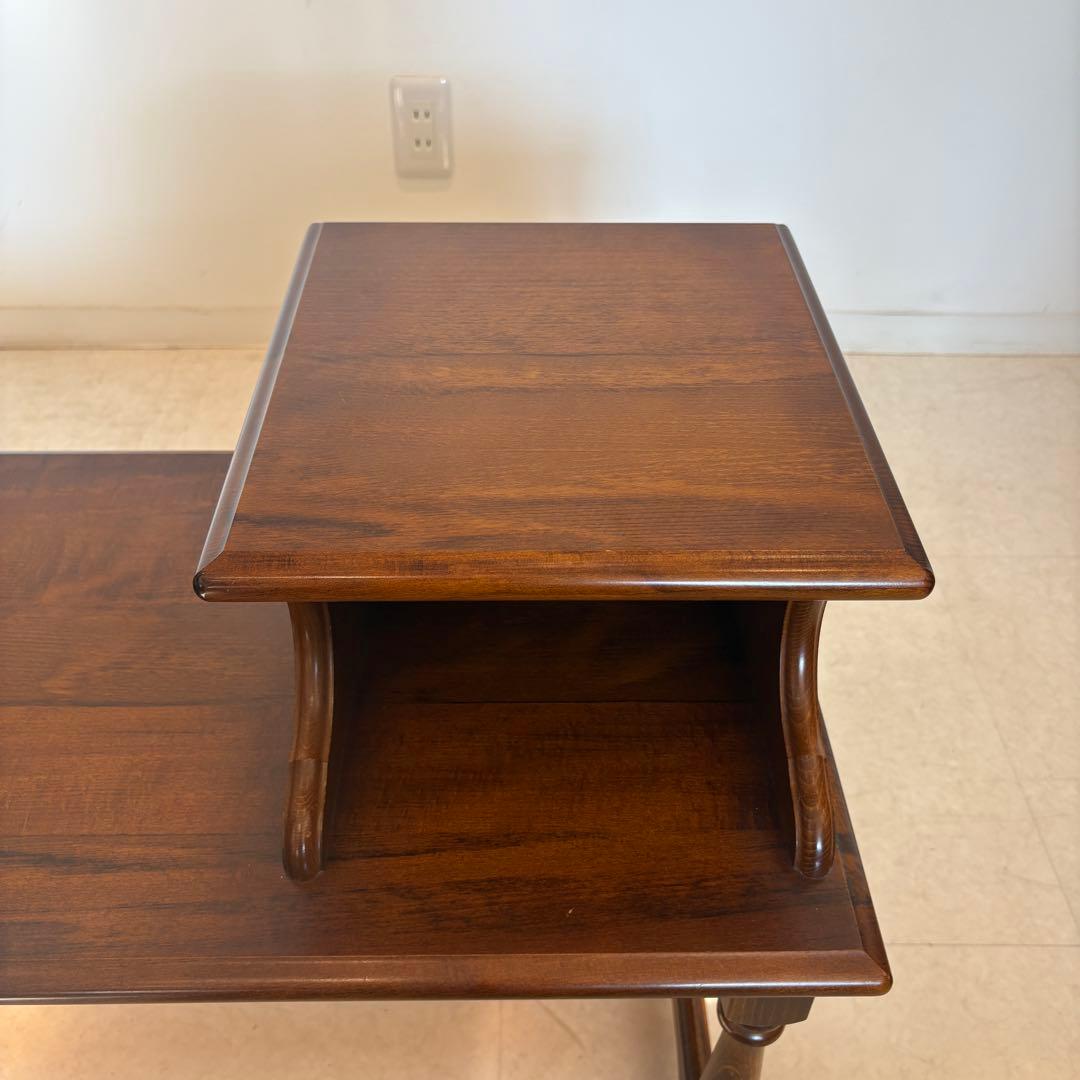 カリモク家具　電話台　テレフォンベンチ　karimoku 昭和レトロ　机