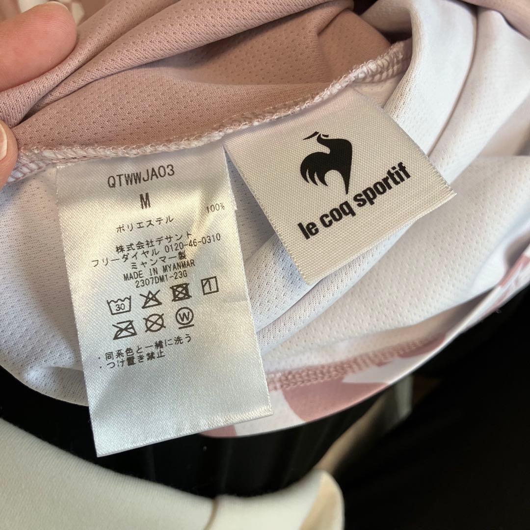 ルコックスポルティフ テニスウェア セットアップ M ピンク　ゲームシャツ