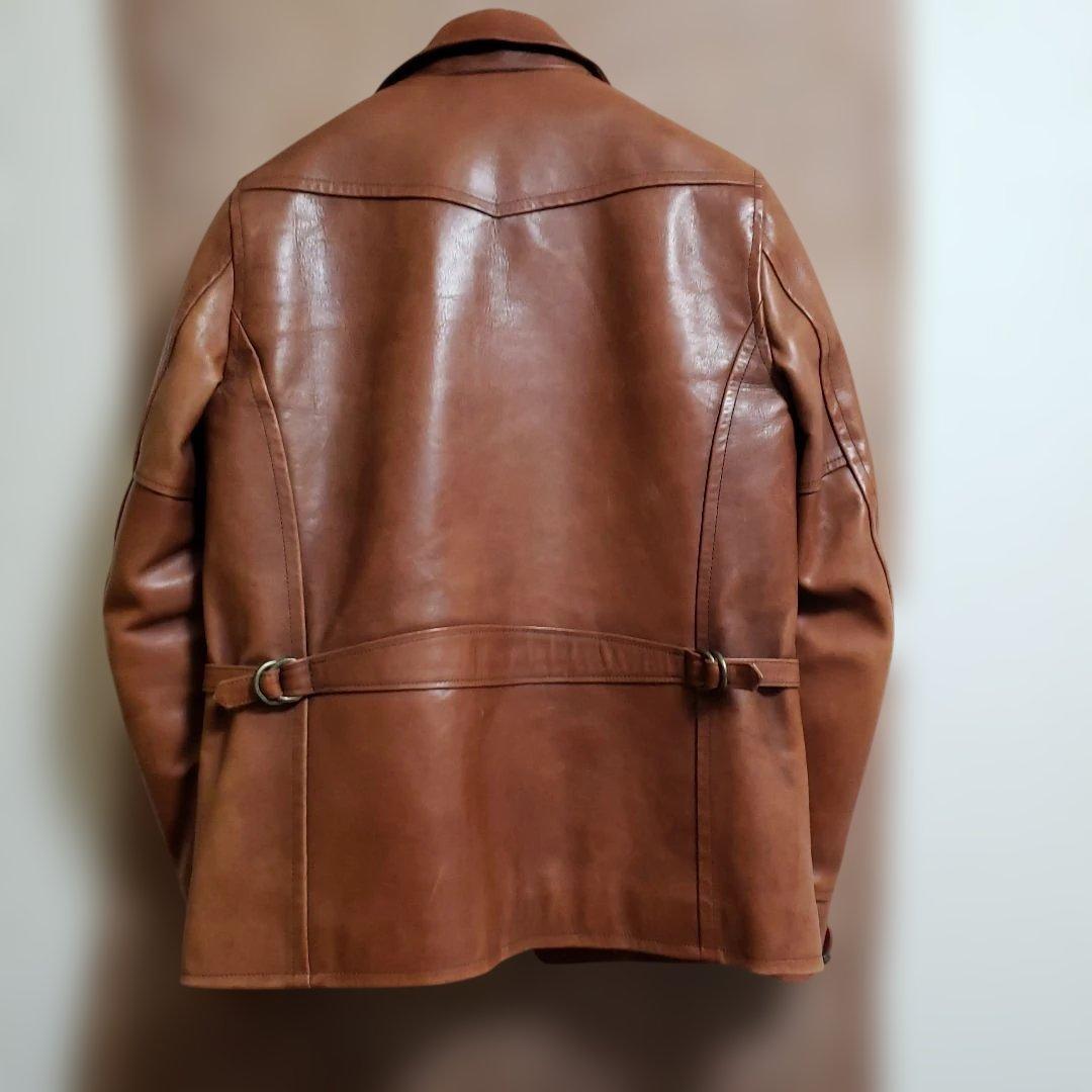 ギャングスタービル 馬革カーコート&ウールベスト