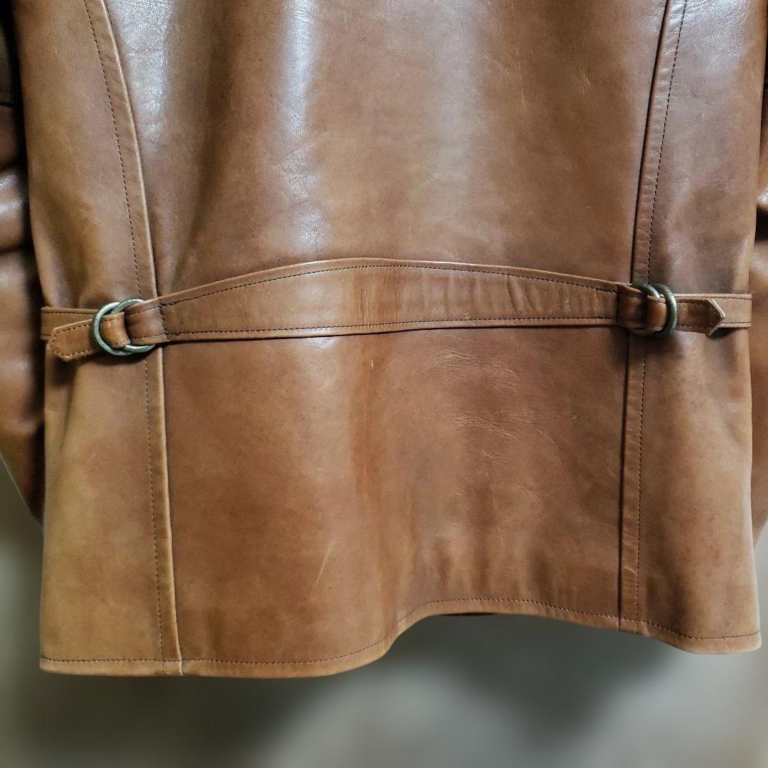 ギャングスタービル 馬革カーコート&ウールベスト