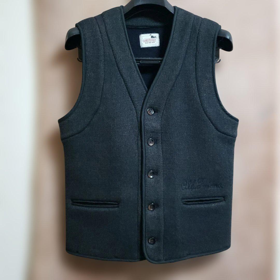 ギャングスタービル 馬革カーコート&ウールベスト